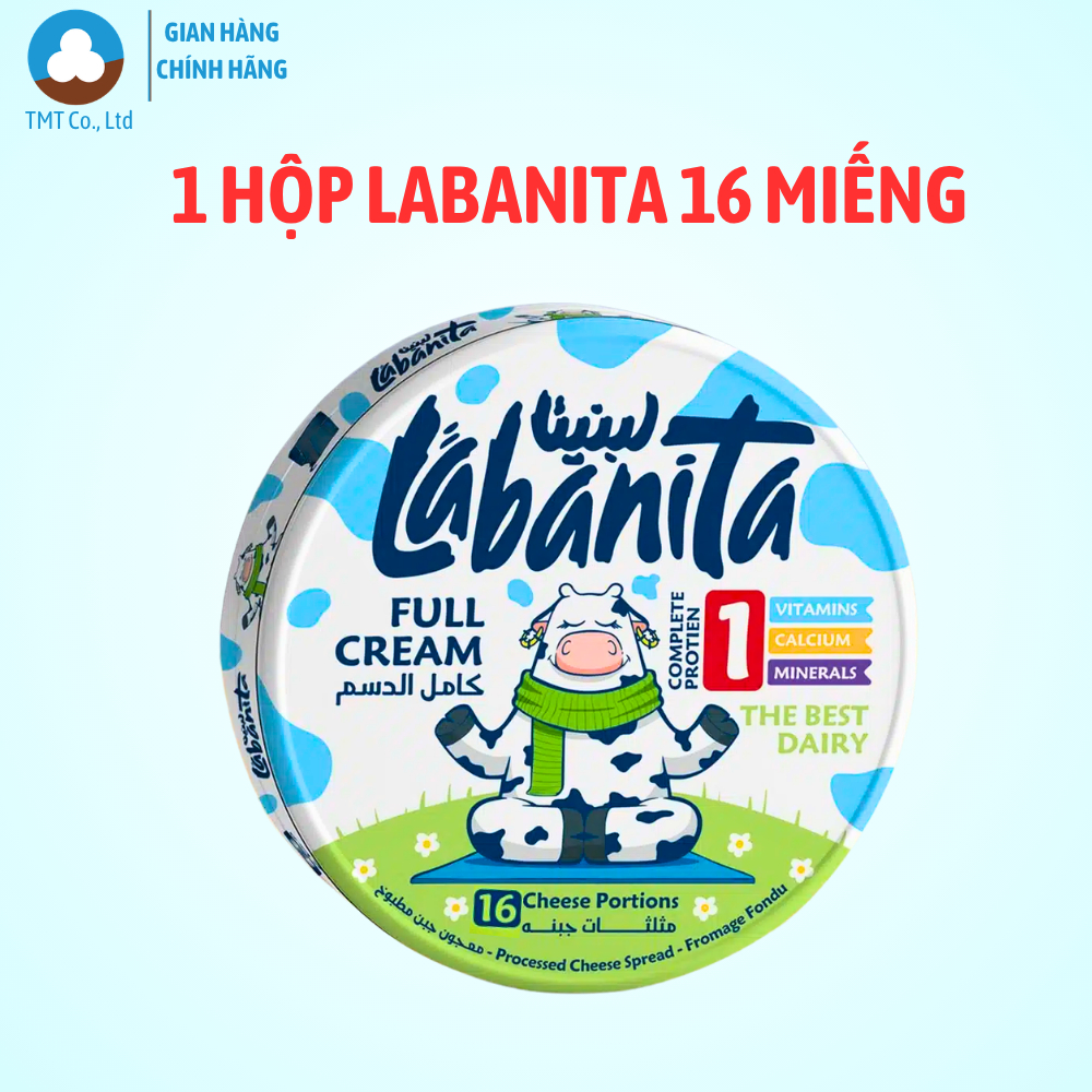 Phô mai Labanita nhập khẩu Ai Cập 16 miếng 240g, làm từ sữa, không dầu cọ