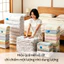 Túi nén-15pcs - bộ kết hợp bảo quản quần áo, Máy hút chân không 160w hút khoẻ, có bơm tay/bơm điện