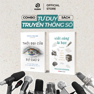 Sách - Combo Tư Duy Truyền Thông Số: Viết Cũng Là Học và Thời Đại Của Sự Chú Ý