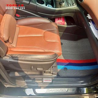 Thảm lót sàn ô tô HYUNDAI SANTAFE 2019-2023 TOPCAR chất liệu nhựa TPE nguyên sinh cao cấp không chứa chất độc hại