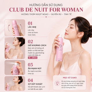 Xịt Thơm Khử Mùi Toàn Thân Nữ Armaf Club – Hương Thơm Sang Trọng, Khô Thoáng, Khử Mùi Hiệu Quả MP1545