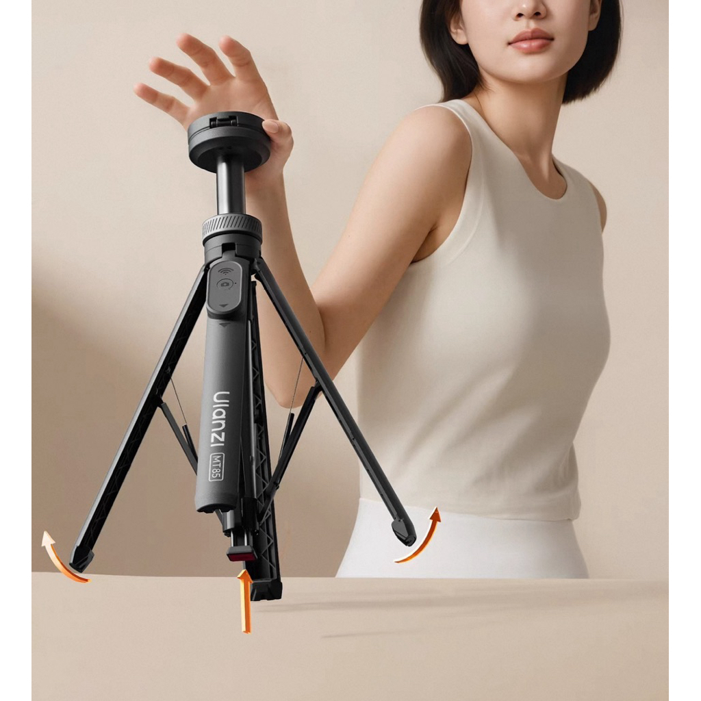 (Đặt hàng) Ulanzi MT85 - Gậy chụp ảnh seophy mini Ulanzi MT85 có nam châm giữ điện thoại.(KO CÓ ĐÈN)