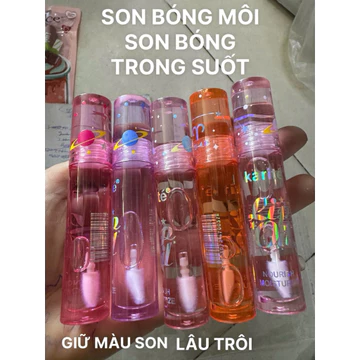 Son Bóng Môi - Son Bóng Trong Suốt - Son Giữ Ầm Khoá Màu Chống Nứt Môi Hương Trái Cây( Màu Trong suốt Ko Nhũ )
