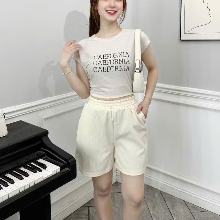 Quần short ngắn vải đũi thời trang có 2 túi , thoáng mát và tiện lợi với túi đựng | BigBuy360 - bigbuy360.vn