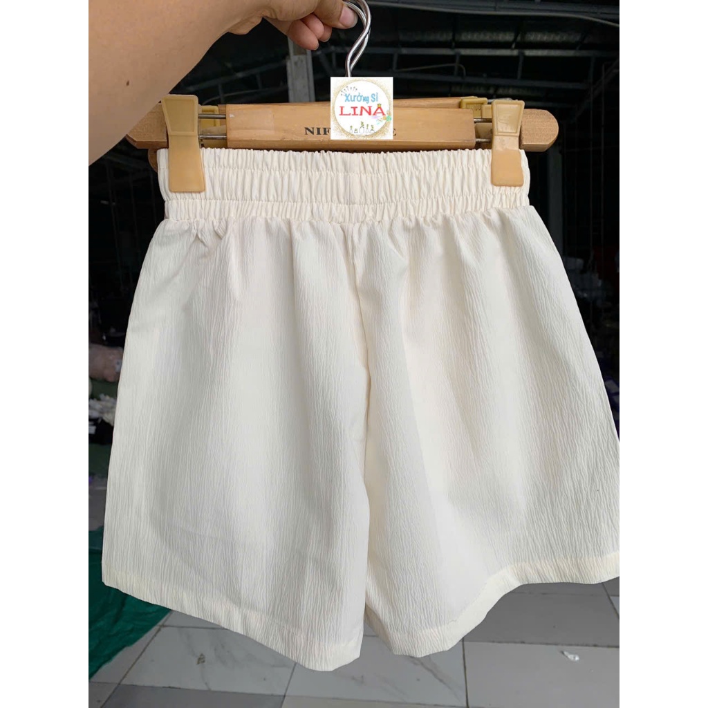 Quần short ngắn vải đũi thời trang có 2 túi , thoáng mát và tiện lợi với túi đựng | BigBuy360 - bigbuy360.vn