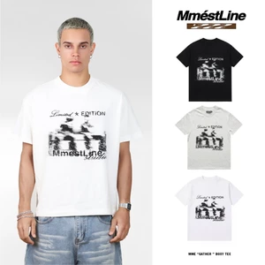 Áo thun "GATHER" MMESTLINE form Boxy Lụa Vải Signature Premium Cotton