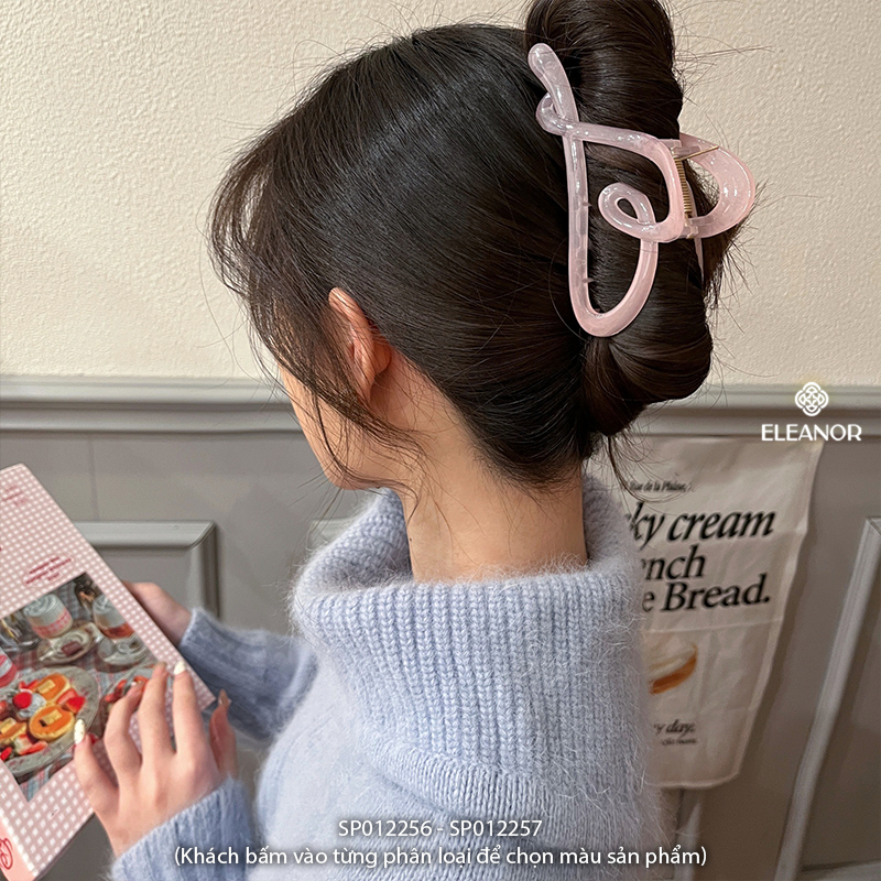 Kẹp tóc nữ Eleanor Accessories hình trái tim phụ kiện tóc kẹp càng cua 12256