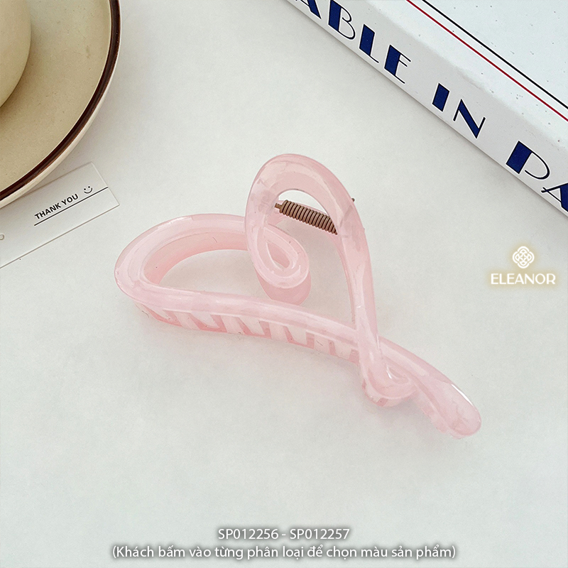 Kẹp tóc nữ Eleanor Accessories hình trái tim phụ kiện tóc kẹp càng cua 12256