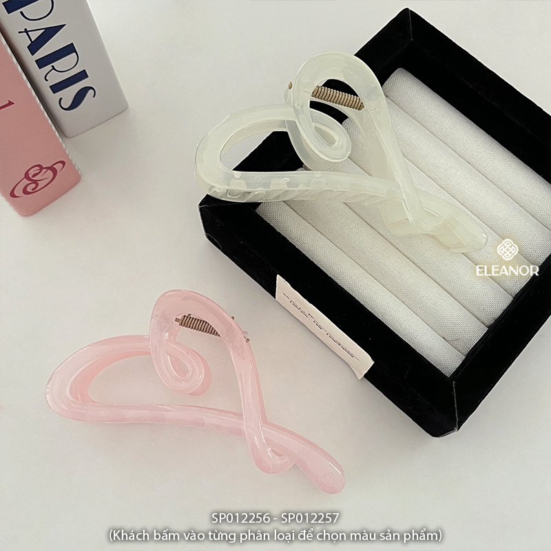 Kẹp tóc nữ Eleanor Accessories hình trái tim phụ kiện tóc kẹp càng cua 12256