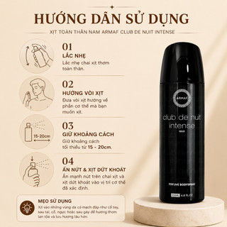 Xịt Thơm Nam Armaf Club De Nuit Intense Man MP1544 - Hương Thơm Nam Tính, Mạnh Mẽ, Cuốn Hút