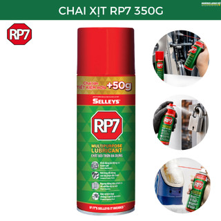 RP7 Selleys 350g – chai xịt chống rỉ, bôi trơn, chống oxy hóa, bảo vệ kim loại và chi tiết máy