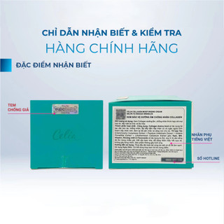 Kem Bảo Vệ Dưỡng Ẩm Chống Nhăn Collagen Celia 50ml - Tái Tạo Da, Làm Mờ Nếp Nhăn, Dưỡng Ẩm