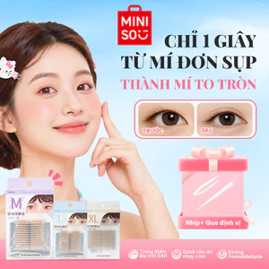 Miếng dán kích mí tàng hình MINISO phù hợp mọi dáng mắt, không lộ -Bám Chắc, Không Lộ Keo,Phù Hợp Mọi Dáng Mắt