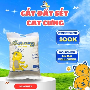 Cát Đất Sét Cho Mèo Dung Tích Lớn 4Kg/8Kg/20Kg - Siêu Tiết Kiệm, Vón Tốt, Khử Mùi