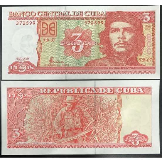 [SƯU TẦM QUỐC TẾ] 47850355  3 Peso Cuba 2005 Sưu tầm Hiếm
