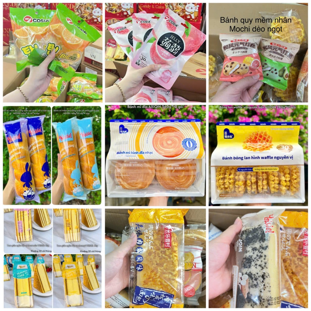 Thùng Bánh Mix Nội Địa - Đủ Vị - Đủ Loại Bánh, Ít Trùng, Date 30-60 ngày. Ăn vặt Shop NhiYumee. | BigBuy360 - bigbuy360.vn