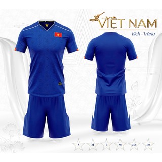 Bộ Quần Áo Bóng Đá Người Lớn - Đội Tuyển Việt Nam ( Vải Mè )