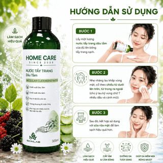 Nước Tẩy Trang Làm Sạch Sâu, Giữ Ẩm, Mềm Da Thuần Chay Cho Da Mụn Nhạy Cảm Home Care Chính Hãng