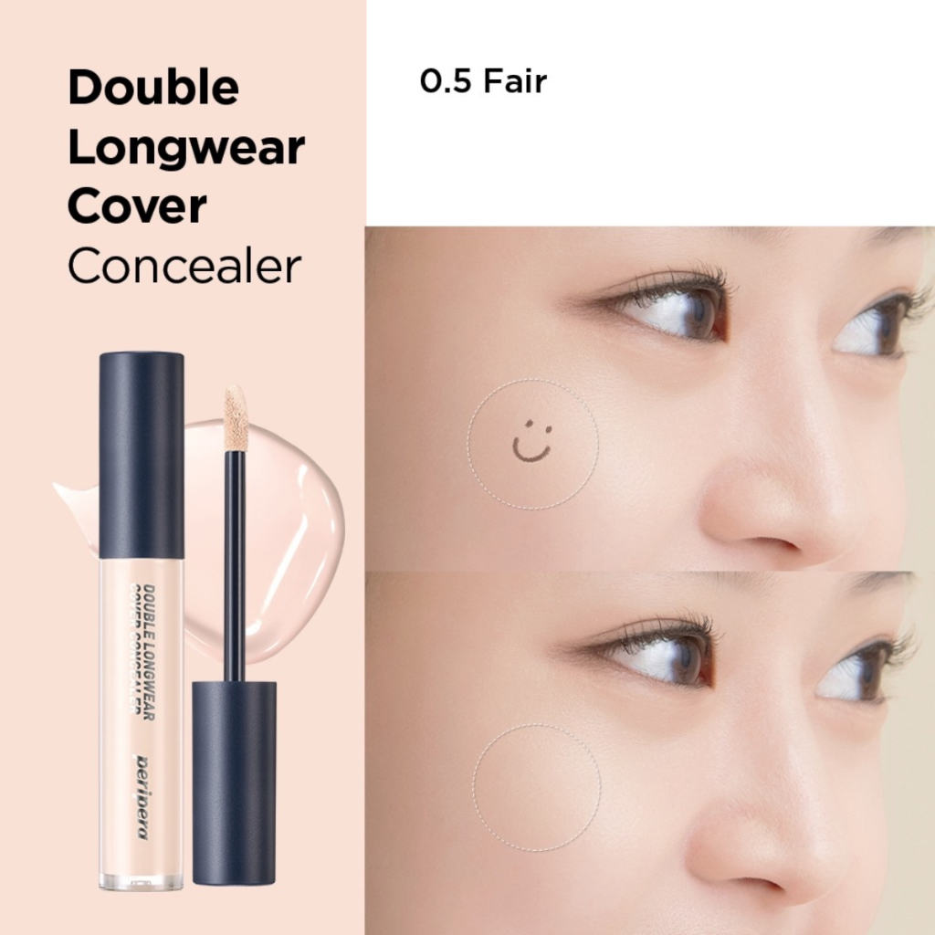 [LIVE] Kem Che Khuyết Điểm Peripera Double Longwear Cover Concealer 5.5g