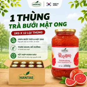 1 Thùng trà bưởi mật ong Hantae ( 1kg x 12 lọ/ thùng)
