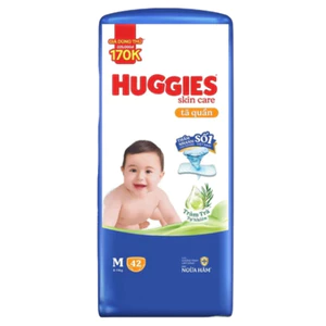 Tã quần Huggies Skincare Size M 42 Miếng