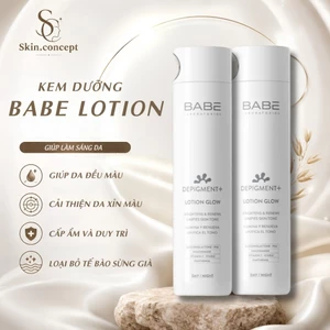 Lotion BABE DEPIGMENT+ Lotion Glow Dưỡng Sáng Và Làm Mờ Vết Thâm Nám Chai 150ml
