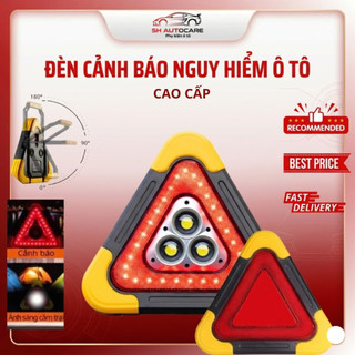 Đèn Led Cảnh Báo SH Autocare Biển Cảnh Báo Tam Giác Phản Quang Ô Tô An Toàn Khi Dừng Xe Khẩn Cấp