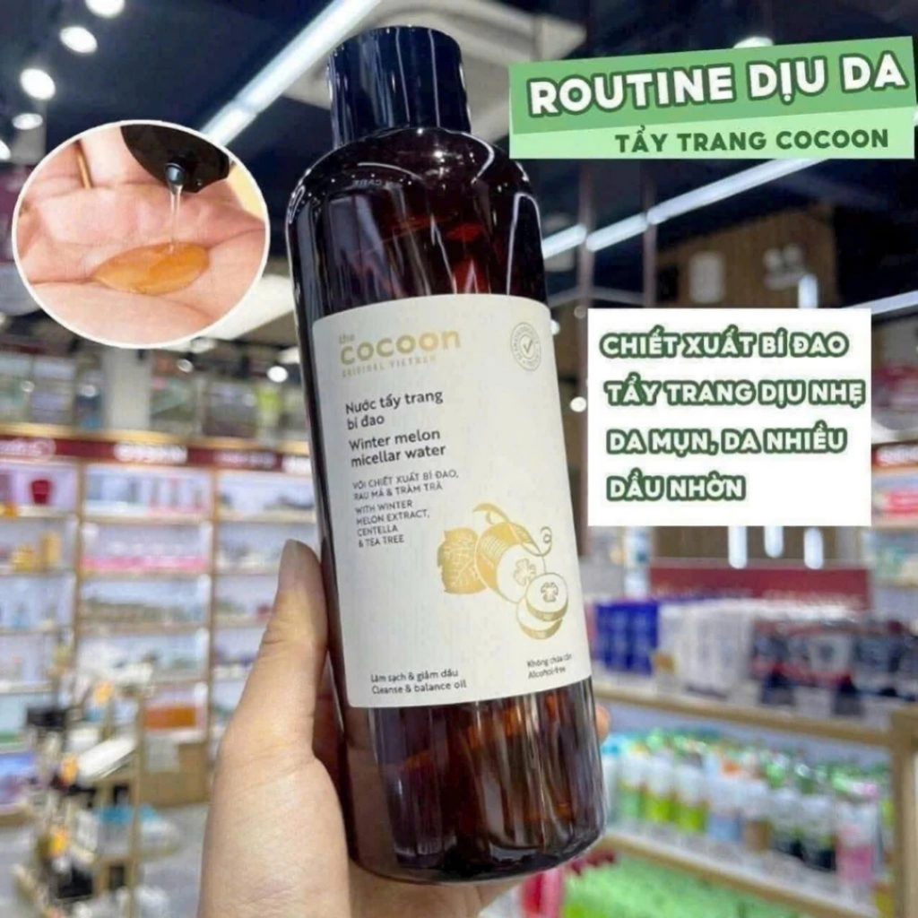 Nước Tẩy Trang Bí Đao Cocoon Thuần Chay Dịu Nhẹ Cho Da Nhạy Cảm