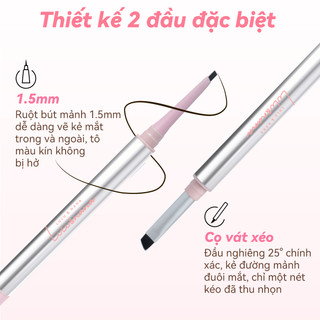 Bút Chì Kẻ Mắt LULU&NANA Đầu Vát Dễ Kẻ Nét Tự Nhiên Chống Thấm Nước Không Lem Lâu Trôi Slim Gel Eyeliner 0,06g