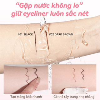 Bút Chì Kẻ Mắt LULU&NANA Đầu Vát Dễ Kẻ Nét Tự Nhiên Chống Thấm Nước Không Lem Lâu Trôi Slim Gel Eyeliner 0,06g