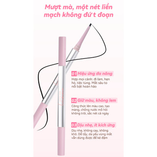 Bút Chì Kẻ Mắt LULU&NANA Đầu Vát Dễ Kẻ Nét Tự Nhiên Chống Thấm Nước Không Lem Lâu Trôi Slim Gel Eyeliner 0,06g