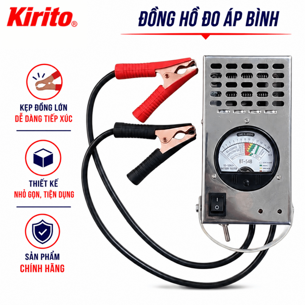 Thiết Bị Test Ắc Quy BT-54 – Dụng Cụ Kiểm Tra Bình Xe Máy Ô Tô