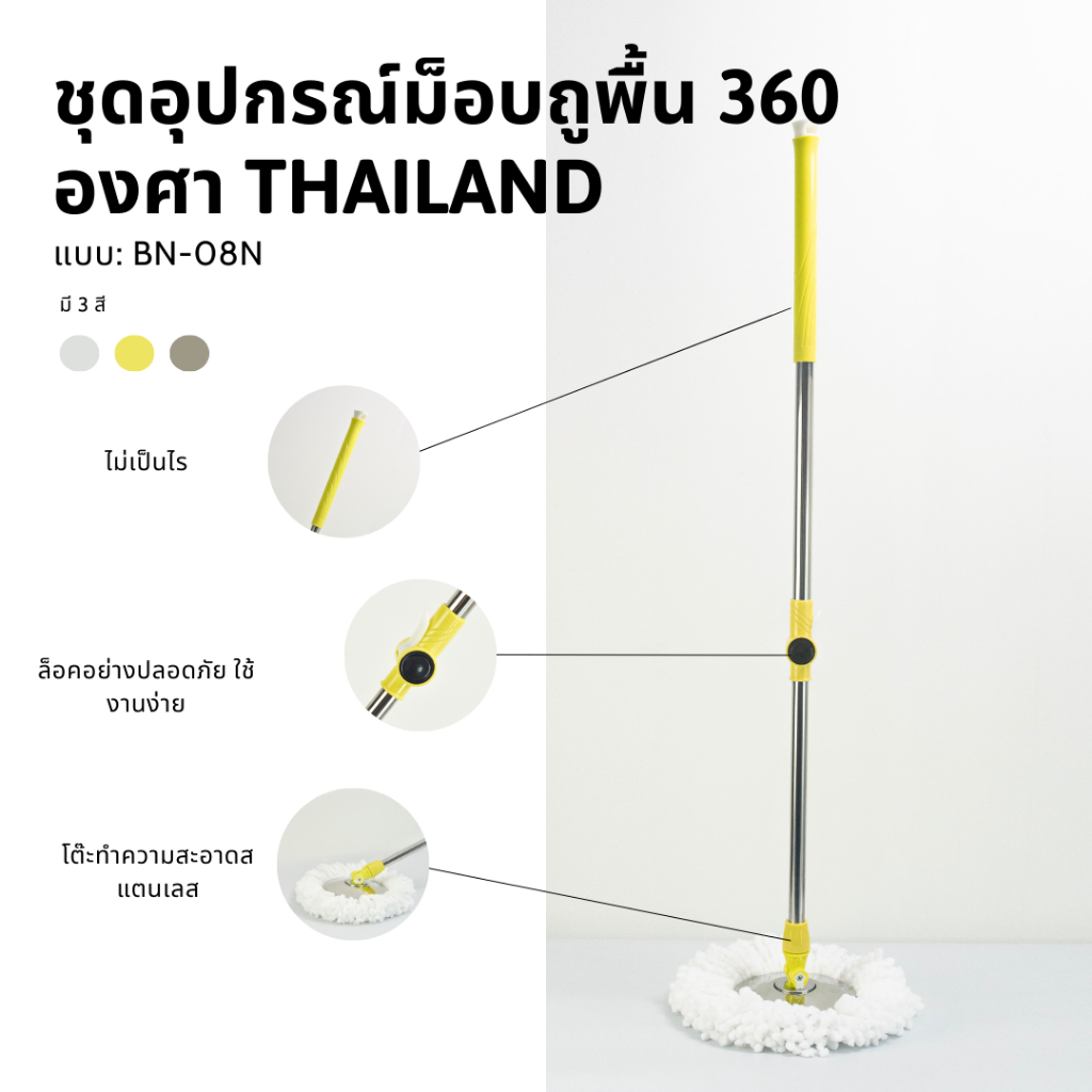 Cây lau nhà 360, cây lau nhà thay thế thông minh Bennix BN-08N