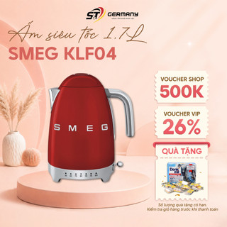 Ấm Siêu Tốc Smeg KLF04 Dung Tích 1.7L, phong cách Retro cổ điển Cao Cấp Thời Thượng GermanySnT HCM