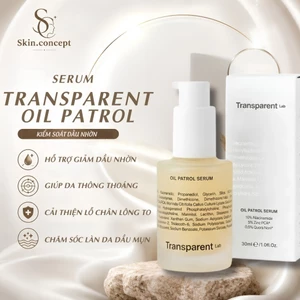 Tinh chất Oil Patrol Serum Transparent Lab 30ml - Kiểm soát dầu, cải thiện lỗ chân lông, ngừa mụn