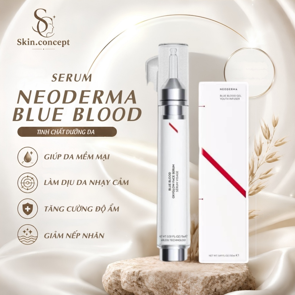 Tinh chất gel cô đặc tá.i tạ.o da chuyên sâu Neoderma Blue Blood Gel Youth Infuser 50-150ml