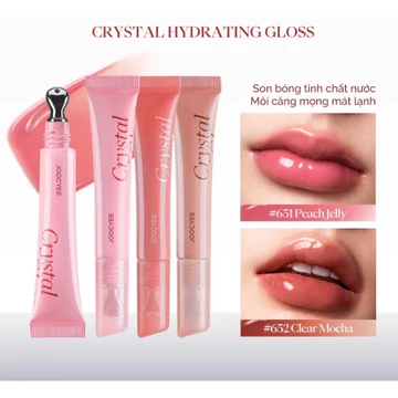 Son bóng JOOCYEE Crystal Lip Gloss dưỡng ẩm siêu bóng căng mọng rạng rỡ