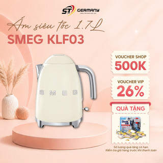 Ấm Siêu Tốc Smeg KLF03 Retro Cao Cấp 1,7L , Bình Đun Siêu Tốc Cổ Điển làm nổi bật căn bếp của bạn GermanySnT HCM
