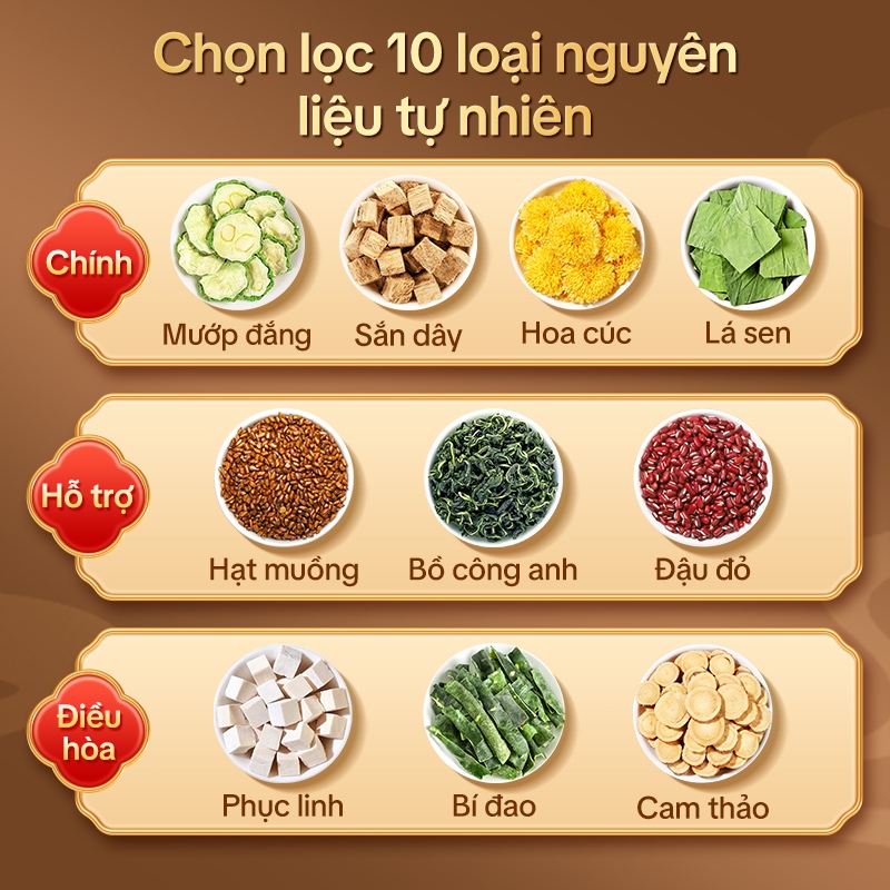 105 Túi Lọc Trà Thảo Mộc Ngủ Ngon–An Thần Ngủ Ngon, Mát Gan, Thanh Lọc Cơ Thể, Hỗ Trợ Sức Khỏe