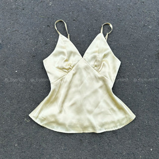JayJay Top | Áo lụa 2 dây cổ tim form thắt eo phong cách sexy, nhẹ nhàng, nữ tính | Bymintt