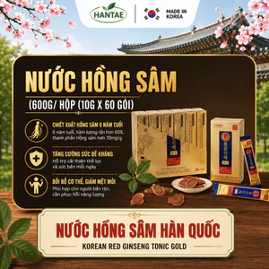 Nước Hồng Sâm Hàn Quốc Tonic Gold- Korean Red Ginseng Tonic Gold (600g/ hộp (10g x 60 gói)