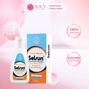 Dầu gội Selsun chống gàu, sạch gàu & hết ngứa da đầu Selsun Anti-Dandruff Shampoo 50ml