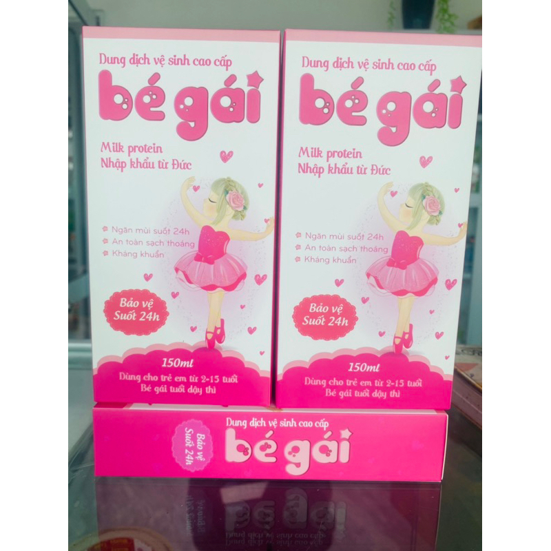 DUNG DỊCH VỆ SINH cho bé gái 150ml - Làm sạch nhẹ nhàng, không chứa thành phần gây kích ứng, an toàn tuyệt đối cho bé