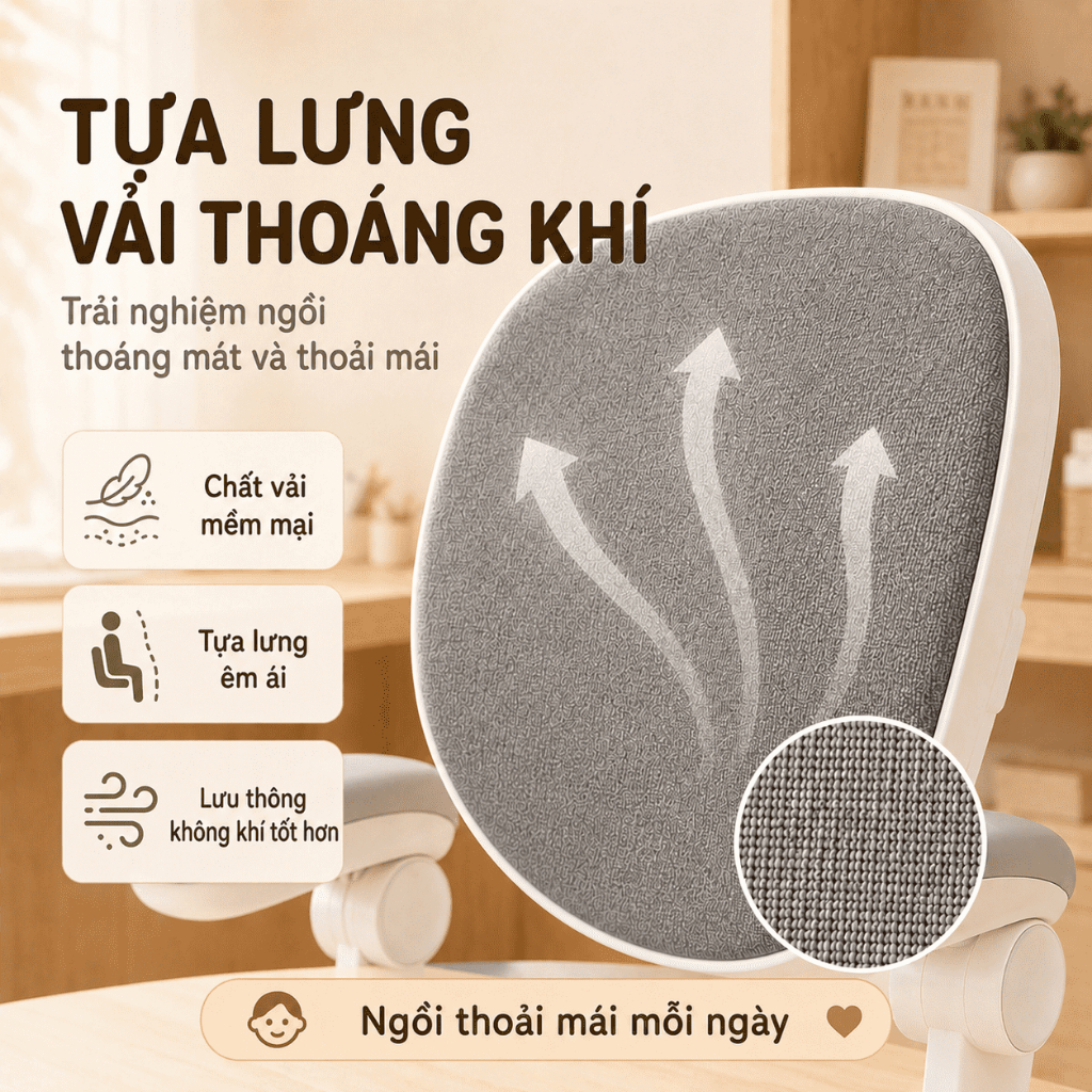 Ghế Học Sinh Chống Gù Cho Bé Ghế Ngồi Học Trẻ Em Bảo Vệ Cột Sống Điều Chỉnh Độ Cao Đệm Êm 4 Chân Chắc Chắn | BigBuy360 - bigbuy360.vn