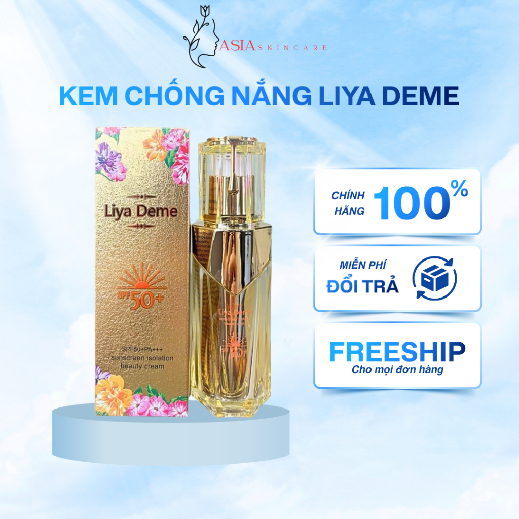 Kem Chống Nắng Liya Deme Bản Nâng Cấp Của Demejine Cấp Ẩm Căng Bóng Mịn Da 40ml