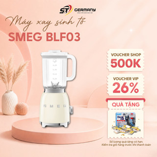 Máy xay sinh tố SMEG BLF03 công suất mạnh mẽ 800W, 3 chức năng xay tự động, phong cách 50's Retro GermanySnT HCM