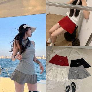 𝐩𝐡𝐢𝐞𝐧 𝐖𝐆𝐖𝐄 | (Sẵn) w9729 Chân Váy Thun Ngắn Có Quần Trong Co Dãn Xoè Nhẹ