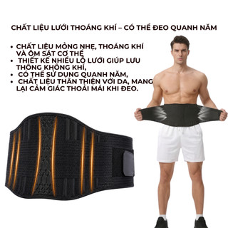 Đai Lưng Cột Sống ECOFIT, Hỗ Trợ Điều Trị Thoái Hóa Cột Sống, Thoát Vị Đĩa Đệm, Đau Thần Kinh Tọa