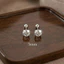 Bông tai nụ nam nữ chuôi bạc 925 đính đá Zircon,bông tai nụ bạc nam nữ phong cách Hàn Quốc bền đẹpChicEarJewery