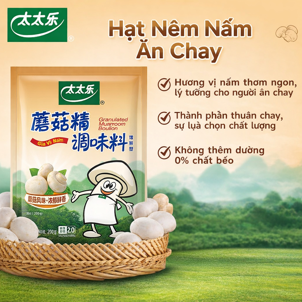 Bột Nêm Nấm Totole 200g/400g - Gia Vị Nấm Thanh Ngọt Tự Nhiên  ĐIỂM NỔI BẬT